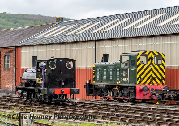 Shunters old and new. 11243 & D2182