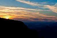 21 May 2012. Sunset & Sunrise at The Grand Canyon.