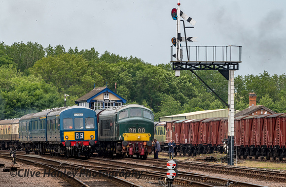 The DMU is seen passing D123