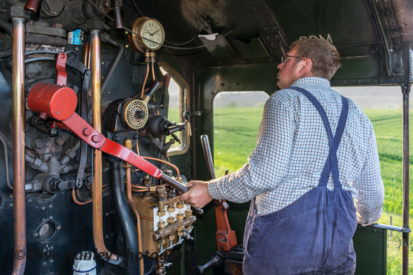I climbed on board the footplate for the short trip to Gotherington.