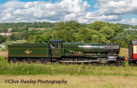 A panning shot with 7802 Bradley Manor.