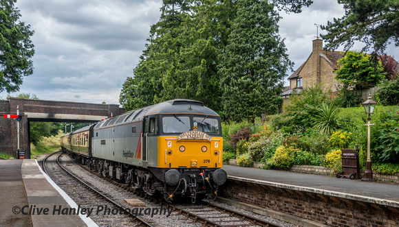 47376 arrives at Winchcombe from Cheltenham.