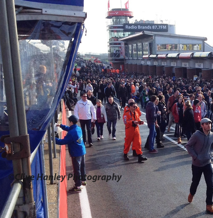 The morning pit walk was enjoyed by thousands of spectators.