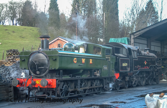 On Bridgnorth shed was 1638 & Riddles 2-6-4T no 80079
