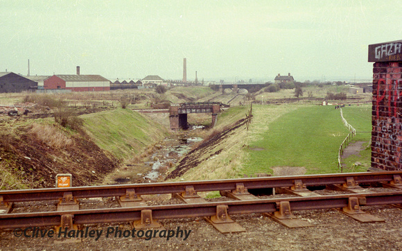 Another view with the track that went from Bootle to Fazakerley in the foreground.
