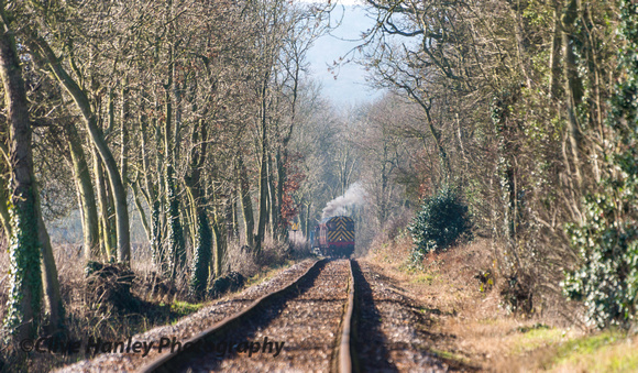 The "Royal" train appears from Swithland.
