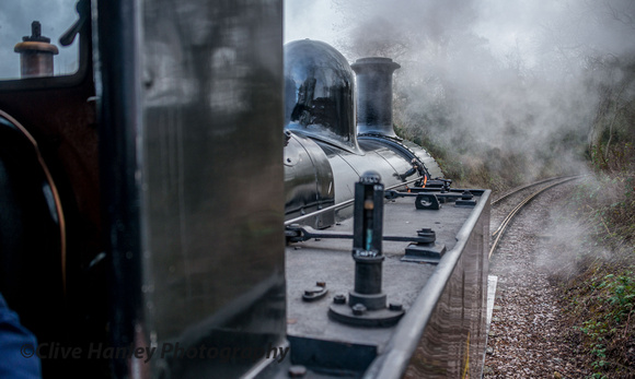 The view from the footplate of 47406