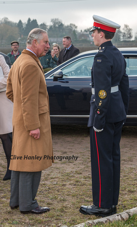Prince Charles with Lance Corporal Carpenter - The Lord Lieutenants Cadet