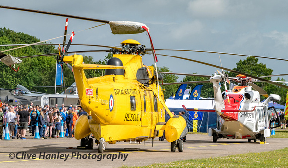 A Sea King helicopter