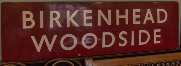 An original station sign was on display in the EXCELLENT Berwyn cafe.