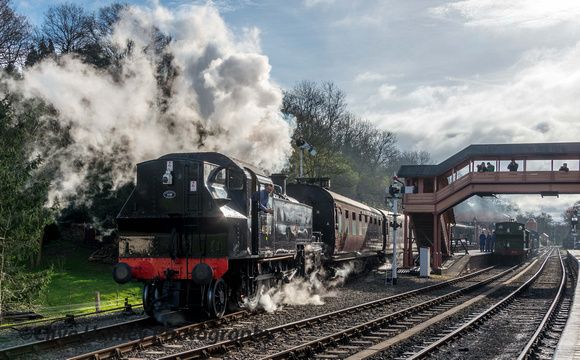 41312 departs Bewdley with the 8.50am from Kidderminster