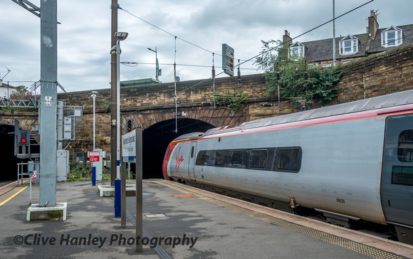 My train departs for the short run through the tunnel to Waverley