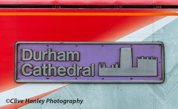 Nameplate for Durham Cathedral