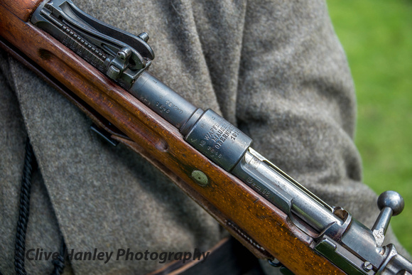 A Mauser rifle (deactivated of course)