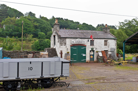 Adjacent to Laxey station is the blacksmiths.