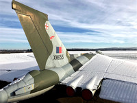 12 December 2017. Vulcan XM655 in the snow.