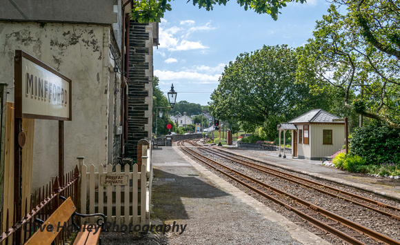 Minfford station was a short stroll from the entrance to the Italianate village of Portmeirion.