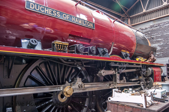 Stanier Princess Coronation Class 4-6-2 Pacific no 46229 Duchess of Hamilton was being re-streamlined