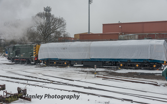 Something tucked up and cosy was outside the diesel depot.