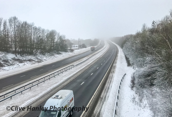 I took a quick look at the M40 that showed two of the three lanes were open.