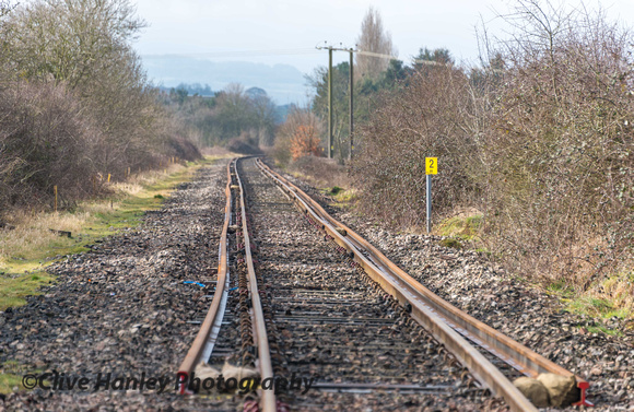 These photos were taken from a PUBLIC FOOTPATH crossing the track.