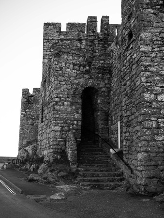 The castle entrance.