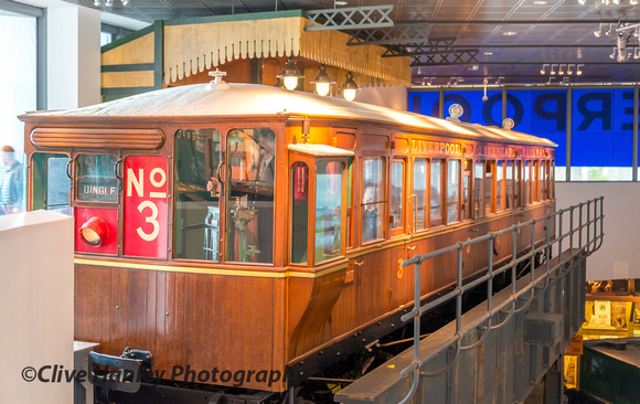 Inside the Liverpool museum - a mock up of the Liverpool Overhead railway.