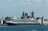 31 May 2014. Queen Victoria departs Liverpool