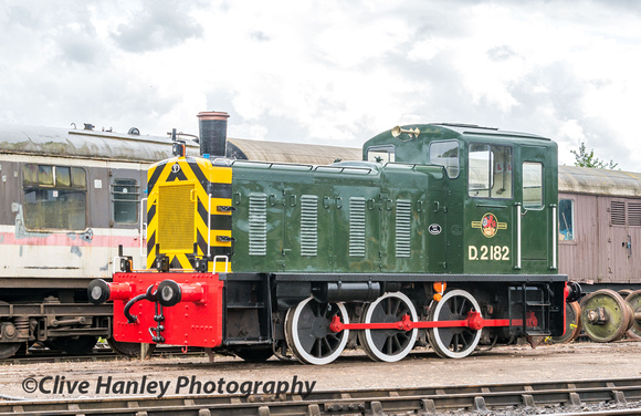 D2182 was on display outside Winchcombe carriage works.
