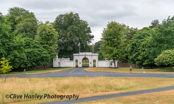 The entrance to the residence of the President of Ireland