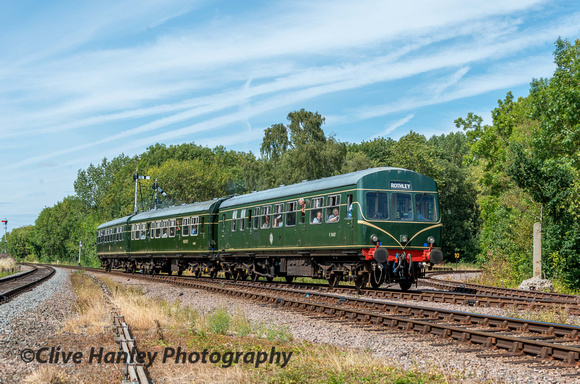 Another view of the DMU passing the branchline