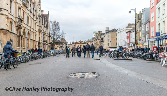 The Oxford Martyrs were tried for heresy in 1555 and burnt at the stake here for their religious beliefs.  The three martyrs were the Anglican bishops Hugh Latimer, Nicholas Ridley and Thomas Cranmer.