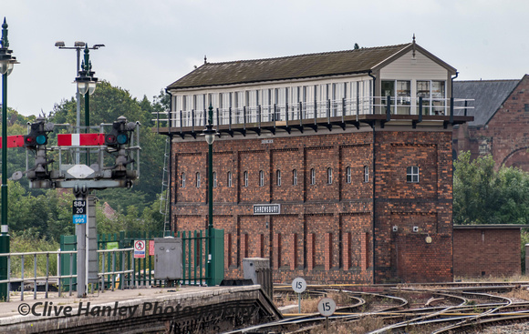 The magnificent 180 lever ex-LNWR Severn Bridge Junction signal box.