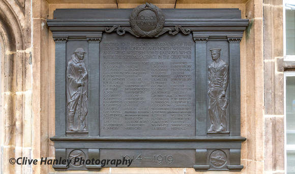 The Great War memorial to the staff of the LNWR & GWR Joint Railways