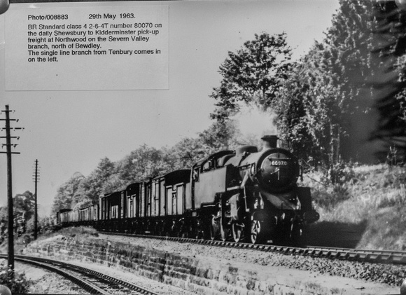 While keeping warm in the Bewdley waiting room I took the opportunity of copying this shot from 1963