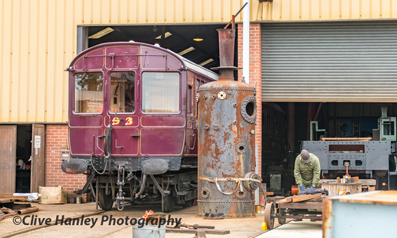 The new build steam rail motor was in the works.