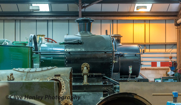 Collett 8F 2-8-2 no 7202 awaits the completion of its boiler overhaul while