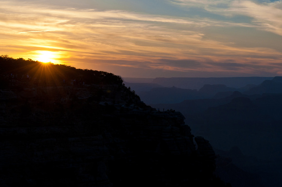 Sunset over The Grand Canyon