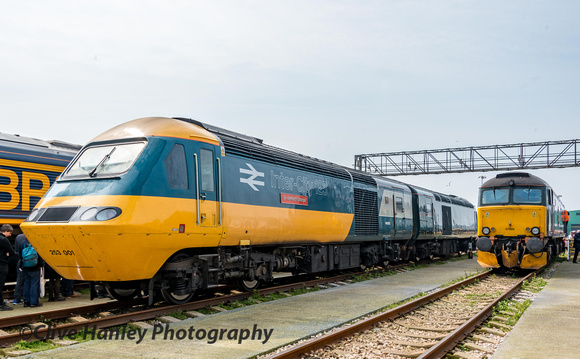 Class 43 no 43002 sir Kenneth Grange in its original Intercity livery of BR blue & yellow