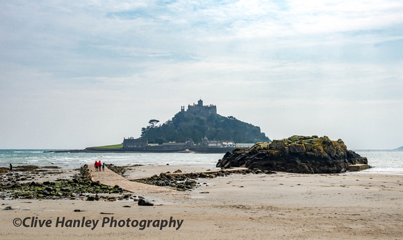 The view from marazion of St Michaels Mount
