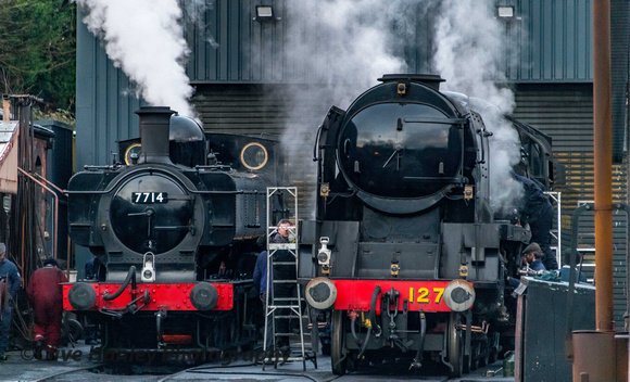 0-6-0 pannier tank loco no 7714 was scheduled to haul the "local" service