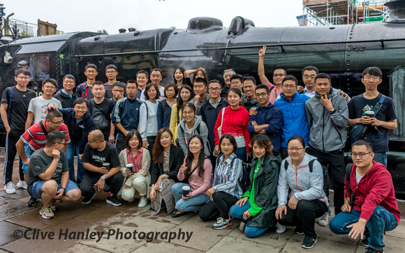 A party of Chinese students were visiting the GCR today.