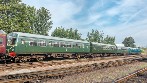 An impressive array of the DMU carriages