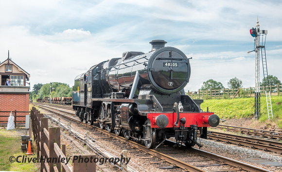 Stanier 8F no 48305 was operating light engine on a footplate experience