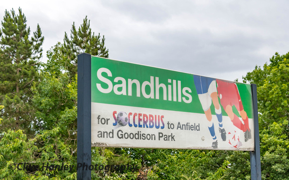 Sandhills is the nearest station for the soccer's to Anfield and Goodison Park stadia.