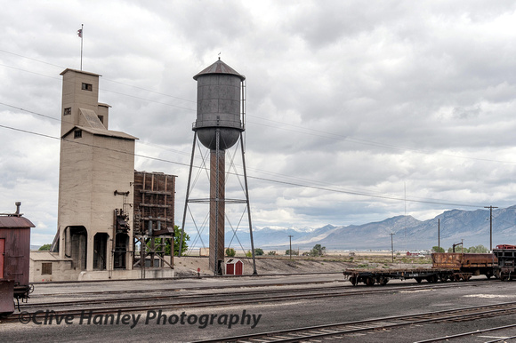 The iconic water tower and coaling stage. A lasting memory of the Nevada Northern Railroad