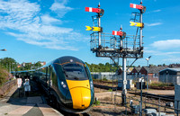 24 August 2019. Service trains seen at the weekend.