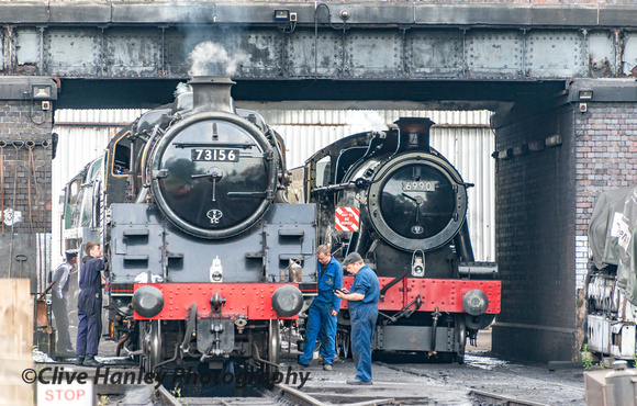The locos in use today were Standard Class 5 no 73156 & Collett Hall Class no 6990 Witherslack Hall