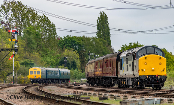 As the DMU sets off towards Rothley 37714 awaits its move.