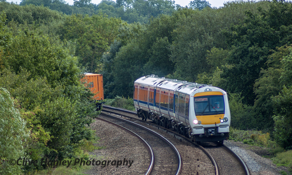 But as can be seen the container train didn't make much progress before it was stopped again. 168219 heads north. 13.14